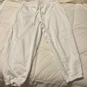 Lululemon sweatpants with detailing on the knees.